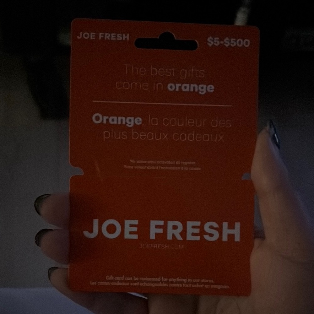 Joe Fresh Gift Card - $5